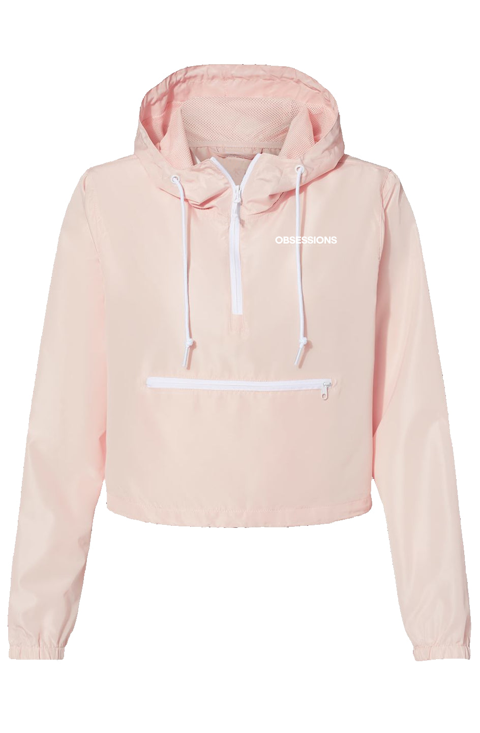 Obsessions Lightweight Pullover Crop Windbreaker