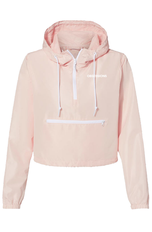 Obsessions Lightweight Pullover Crop Windbreaker