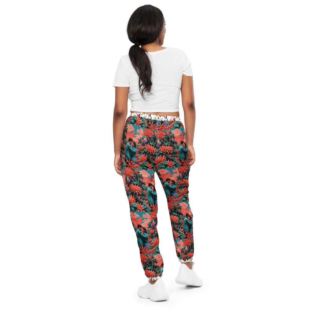 Obsessions unisex lovers butterfly paradise track pants