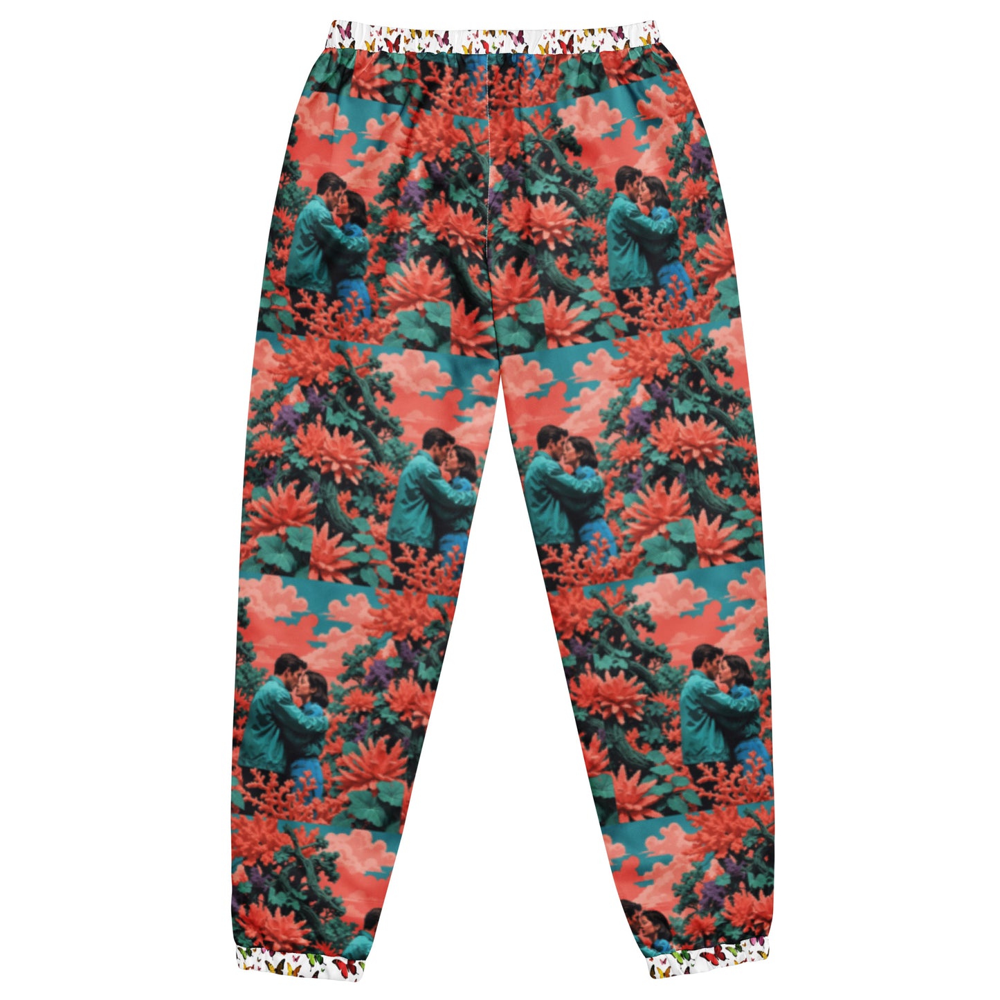 Obsessions unisex lovers butterfly paradise track pants