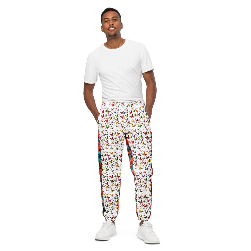 Obsessions unisex lovers butterfly paradise track pants