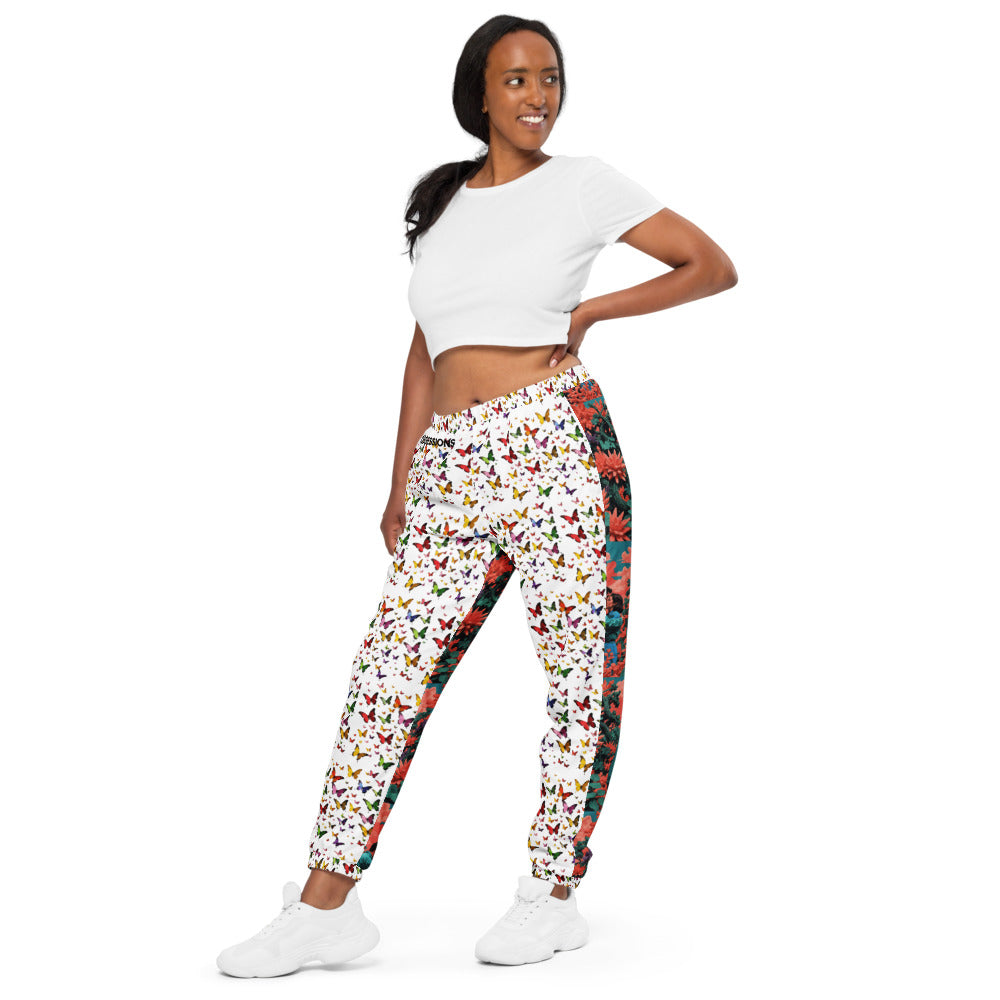 Obsessions unisex lovers butterfly paradise track pants