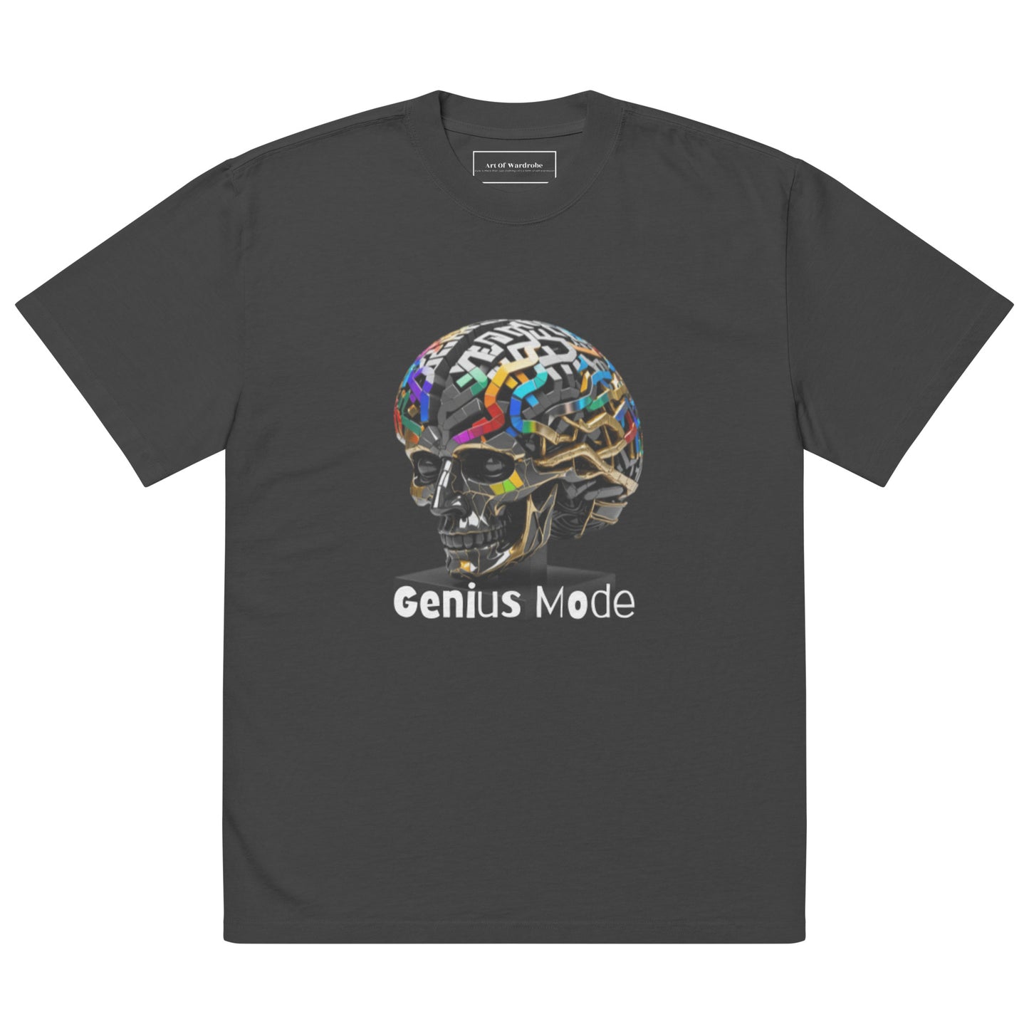 Genius Mode Oversized faded t-shirt