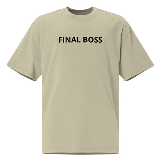 Final Boss - Oversized faded t-shirt